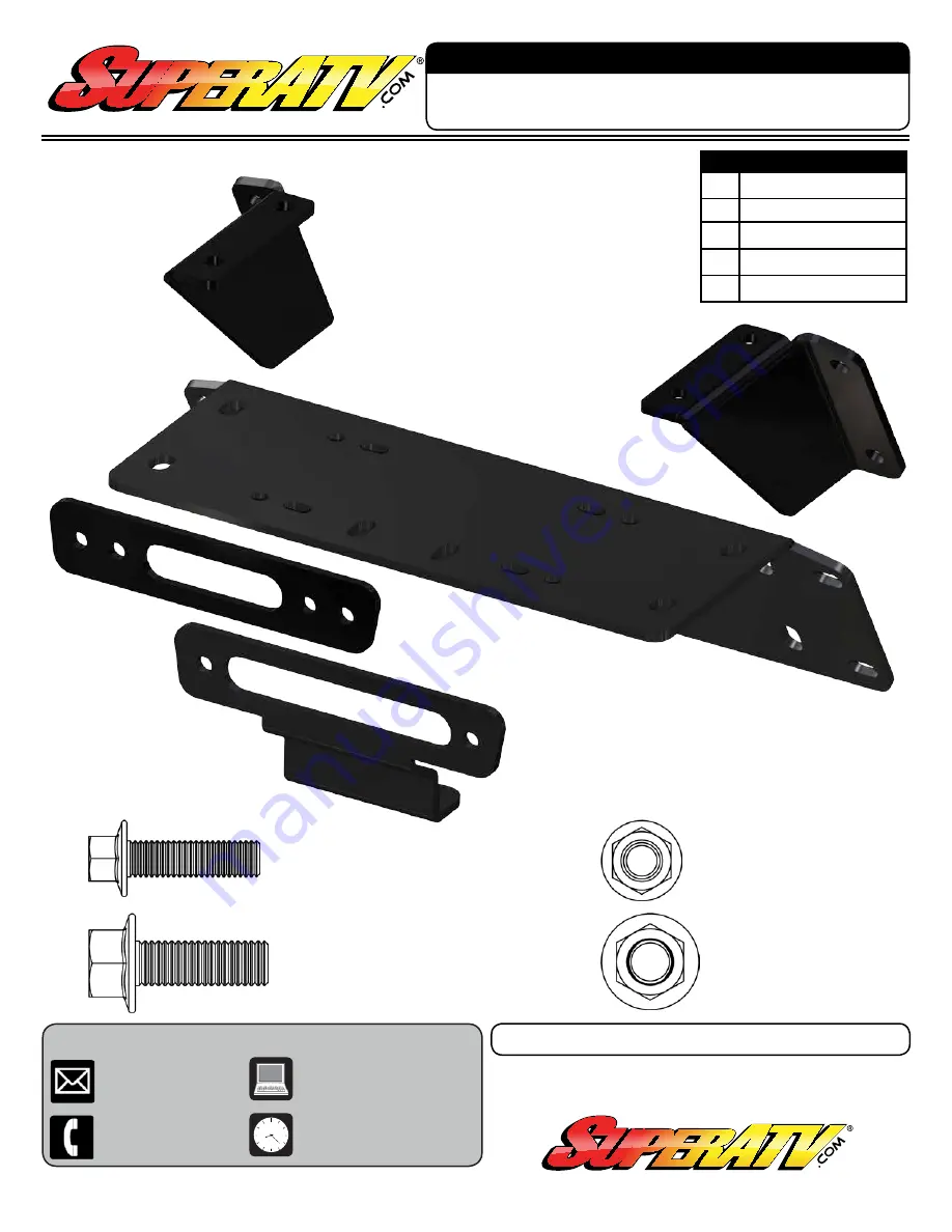 SuperATV WM-K-TRX4 Installation Instructions Manual Download Page 1