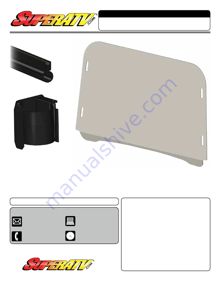 SuperATV WS-P-RZR-002 Series Installation Instructions Download Page 1