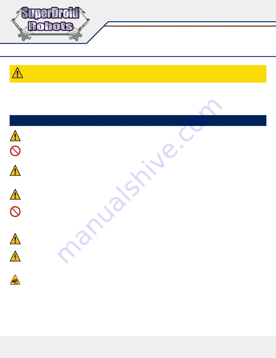 SuperDroid Robots IG42-SB4-T Manual Download Page 4