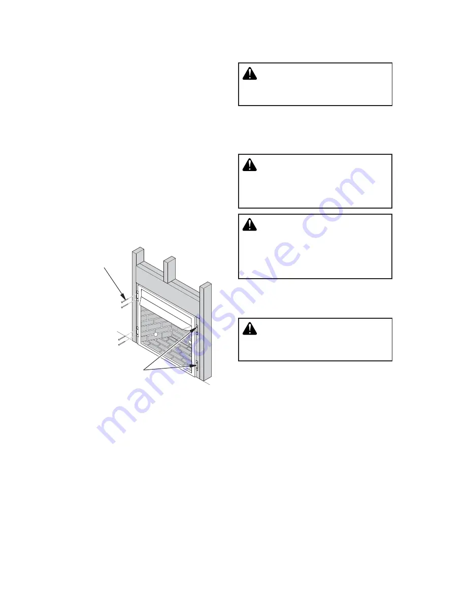 Superior Fireplaces VRT4032WH Installation And Operation Instruction Manual Download Page 12