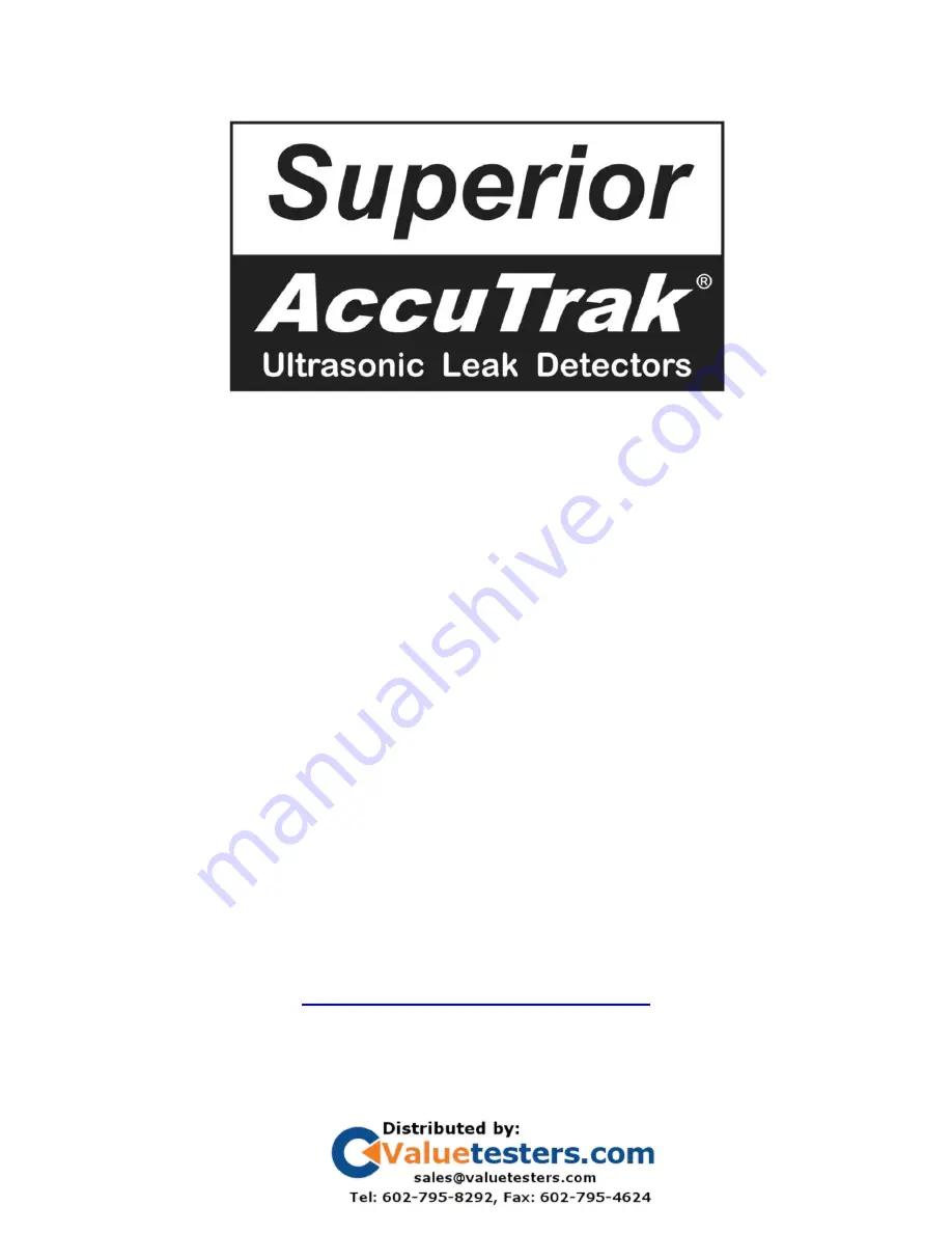 Superior AccuTrak VPE Скачать руководство пользователя страница 1