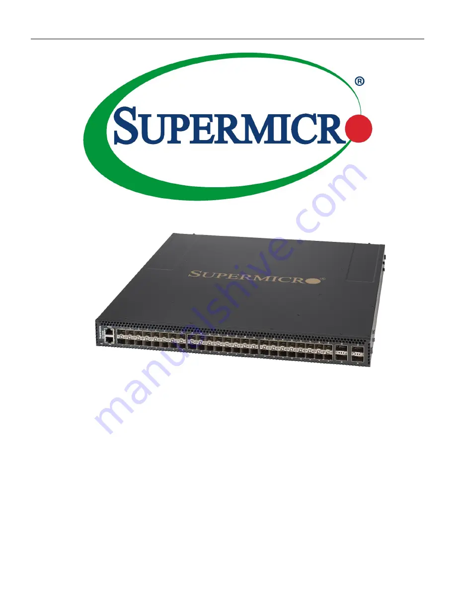 Supermicro SSE-G3648B Installation Manual Download Page 1