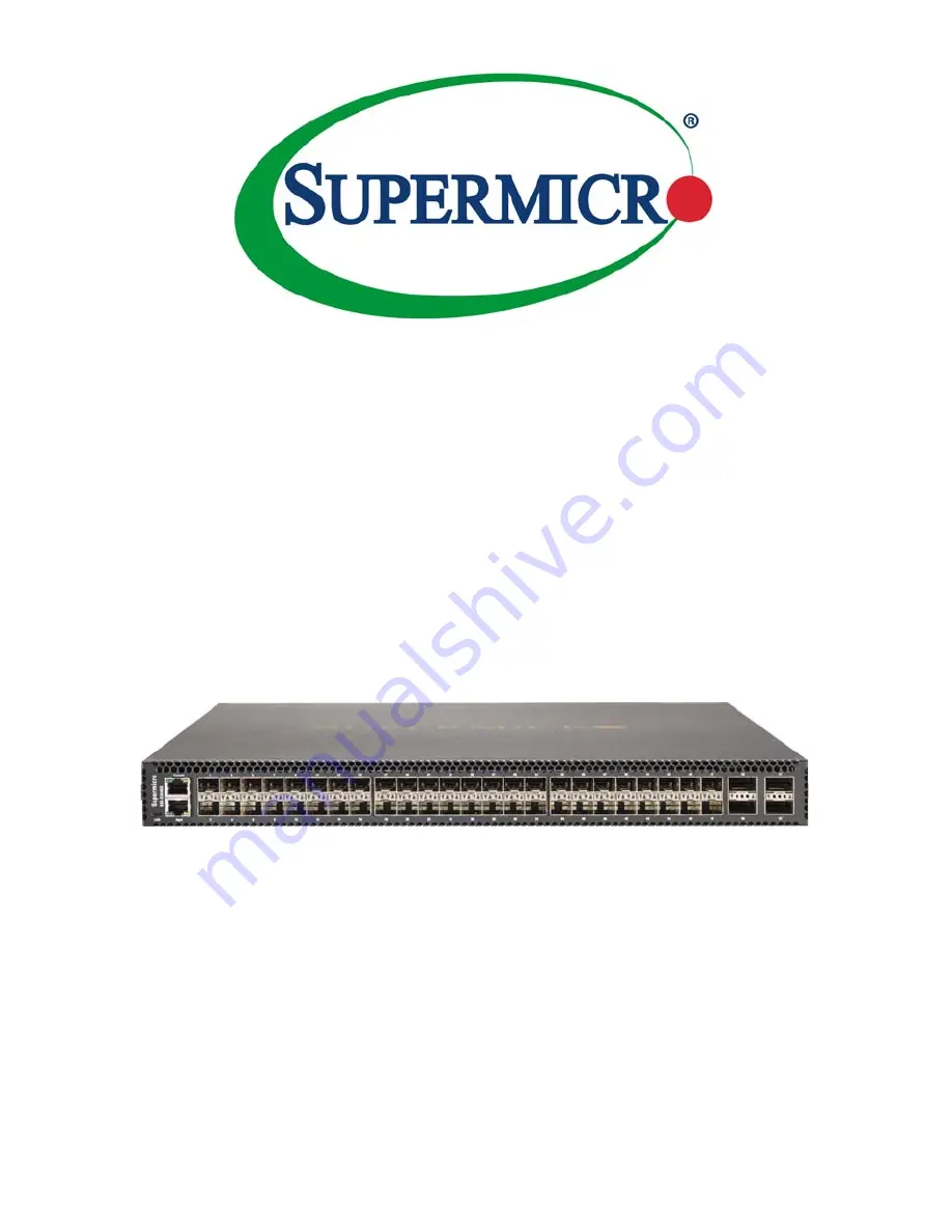 Supermicro SSE-X3648S Installation Manual Download Page 1