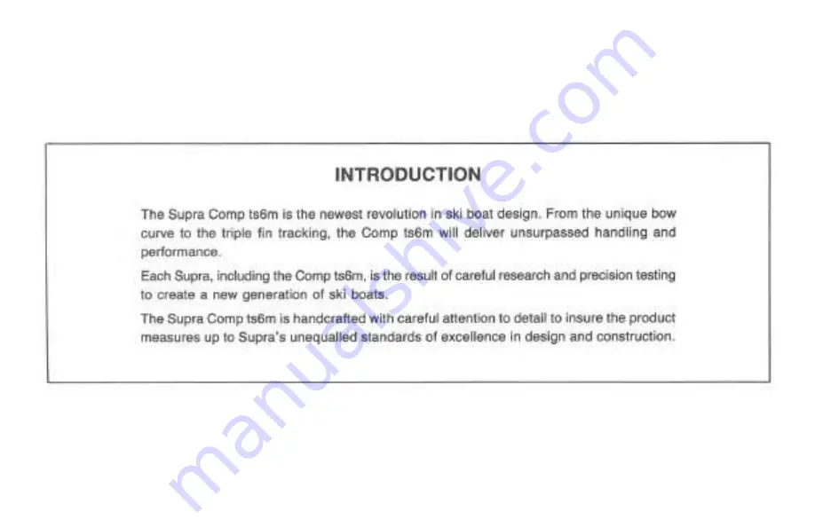 Supra COMP ts6m 1989 Owner'S Manual Download Page 8