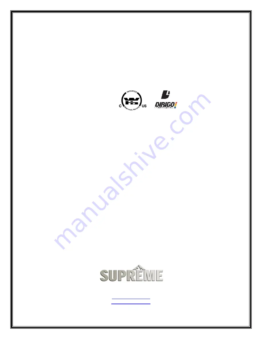 SUPREME GALAXY Owner'S Manual Download Page 1