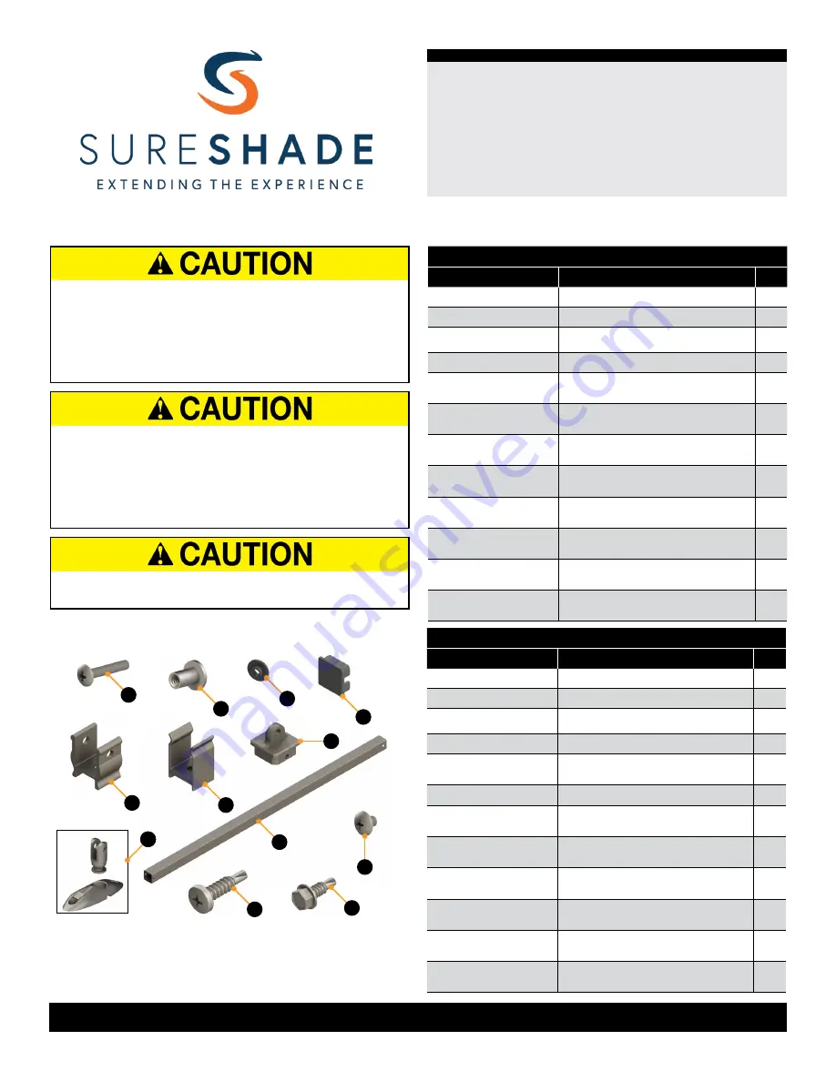 SureShade 2020134625 Installation And Owner'S Manual Download Page 3