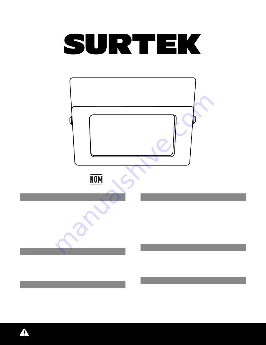 Surtek LLS6C Installation Manual Download Page 1