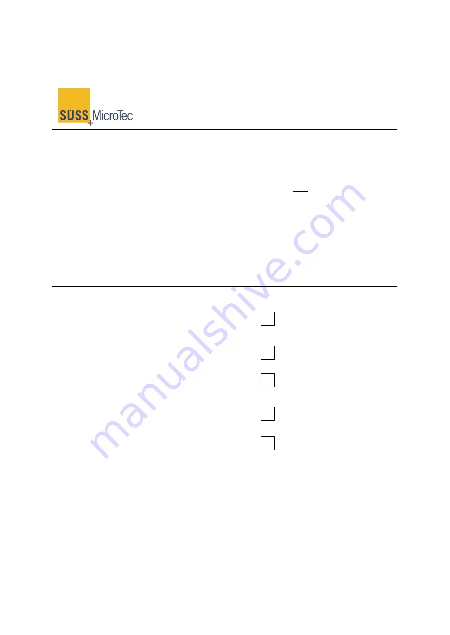 SUSS MicroTec Delta10TT Operator Manual And Technical Documentation Download Page 52