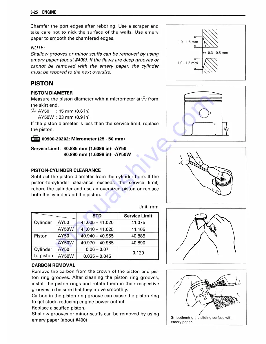 Suzuki AY50 Service Manual Download Page 55