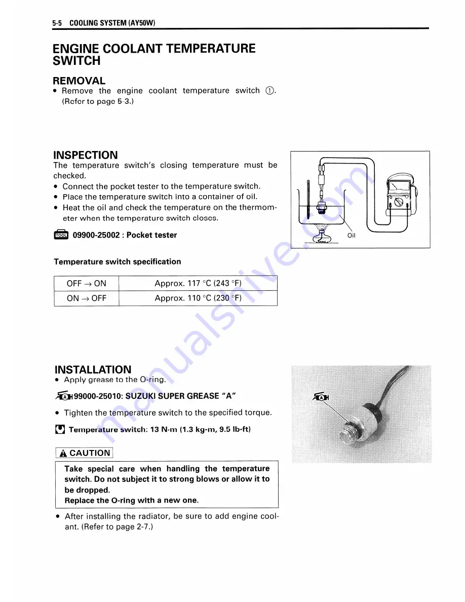 Suzuki AY50 Service Manual Download Page 85