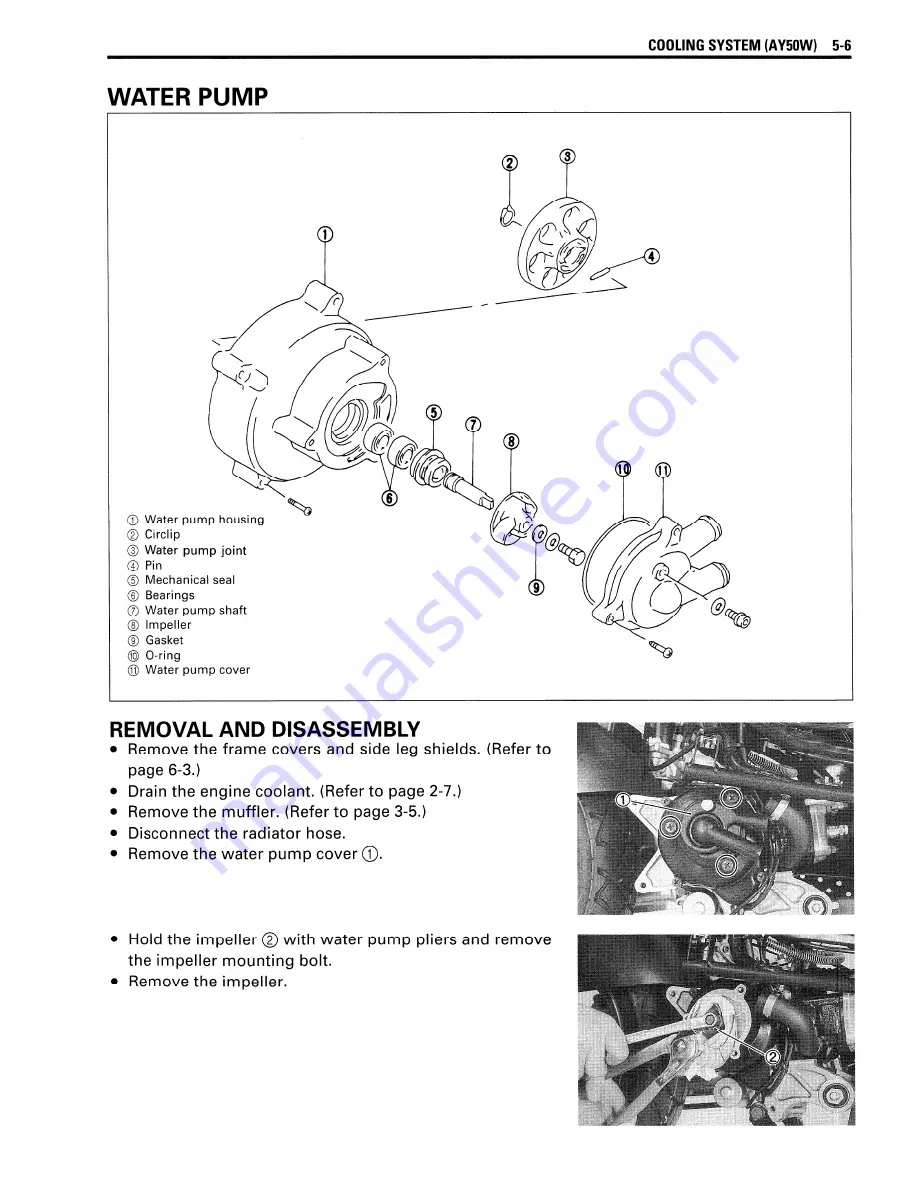 Suzuki AY50 Service Manual Download Page 86