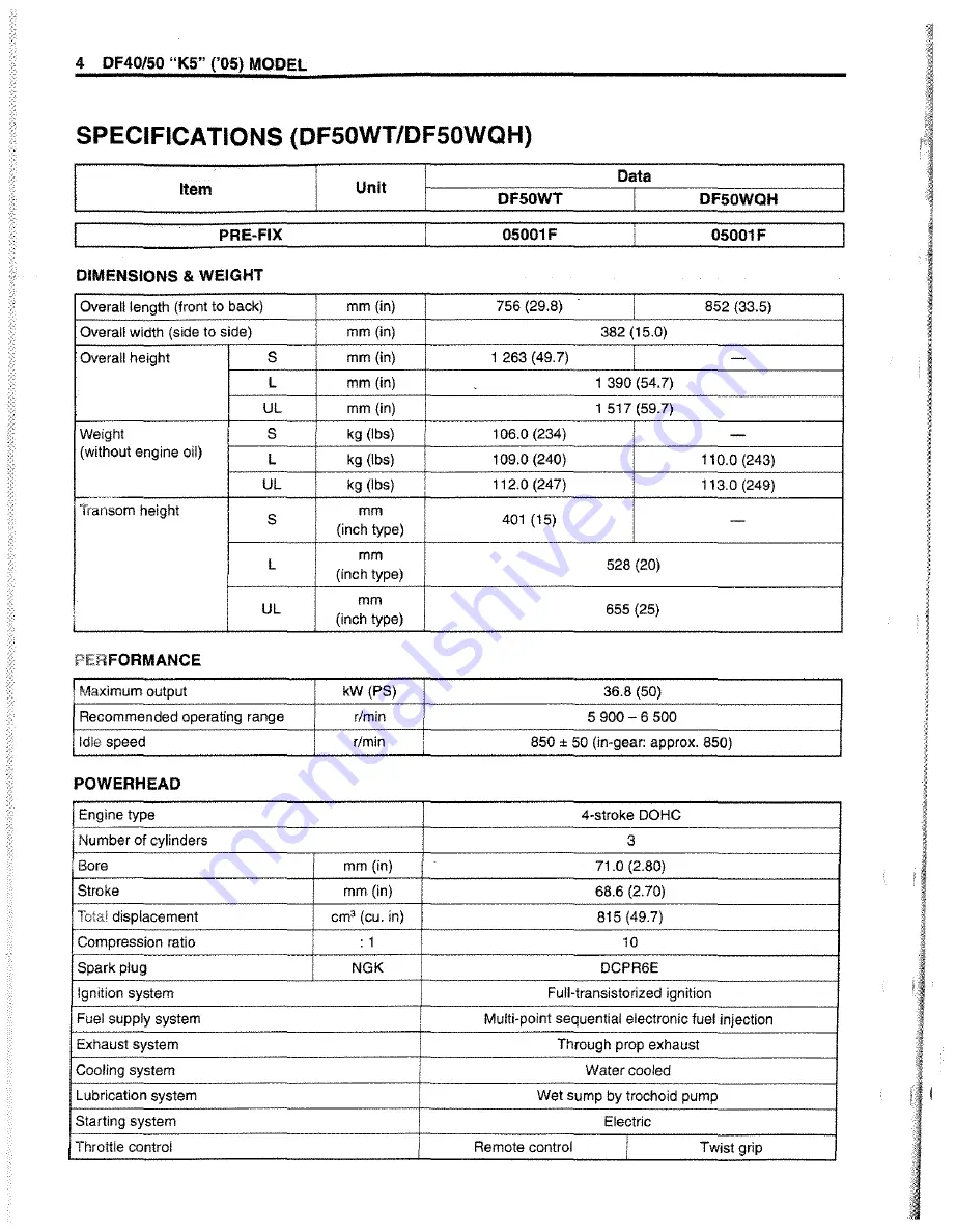 Suzuki DF 40 Service Manual Download Page 276