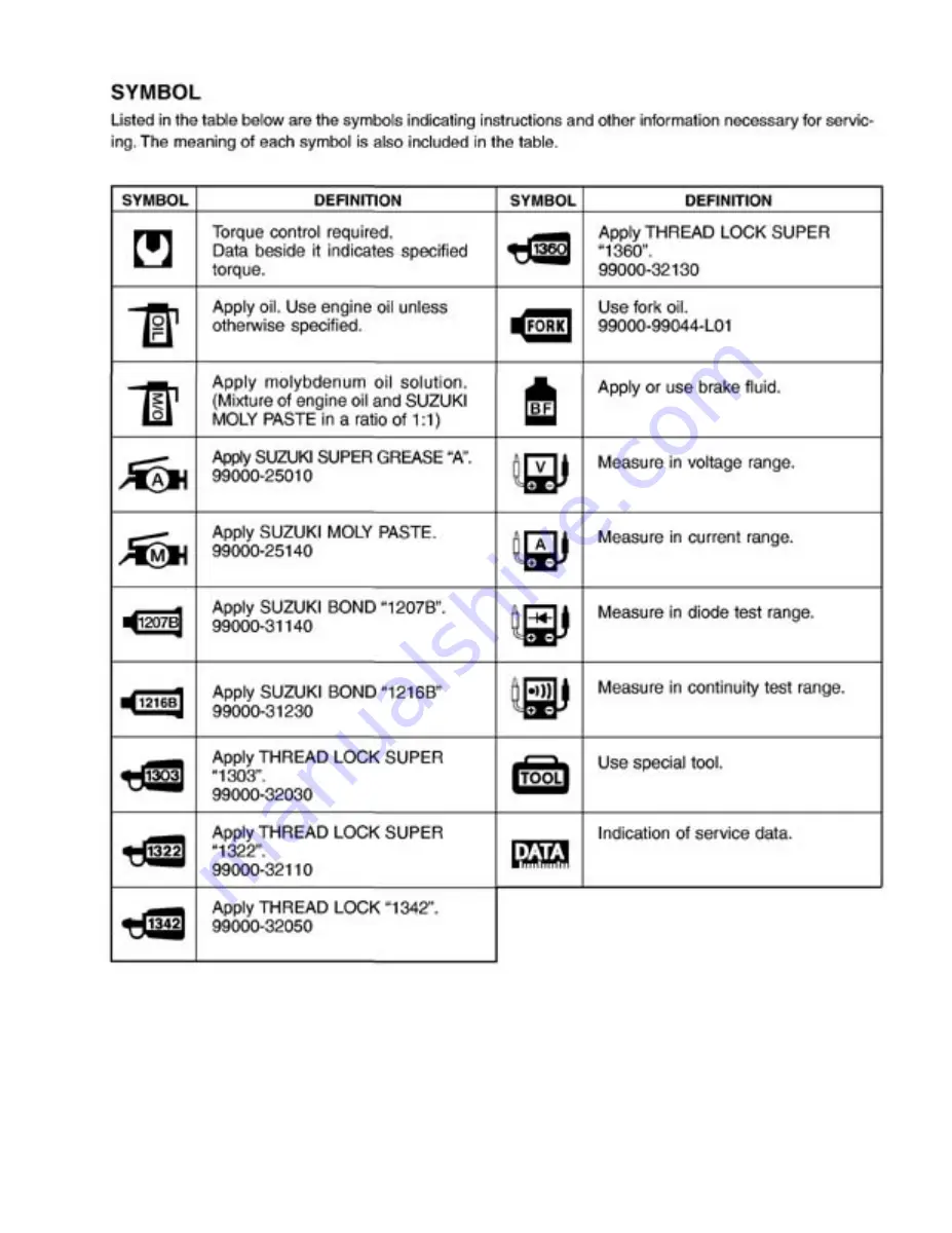 Suzuki GSX1400 Manual Download Page 4