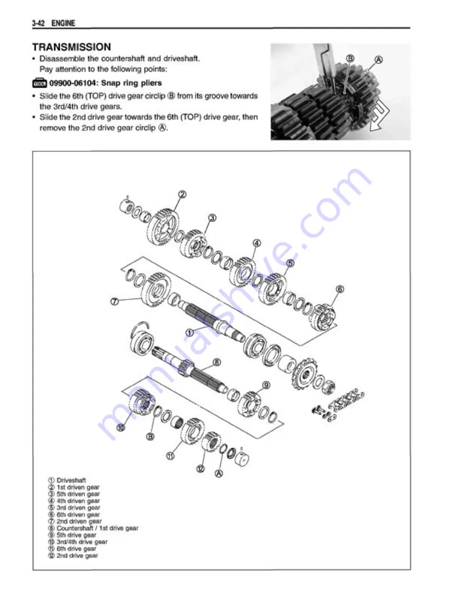 Suzuki GSX1400 Manual Download Page 86