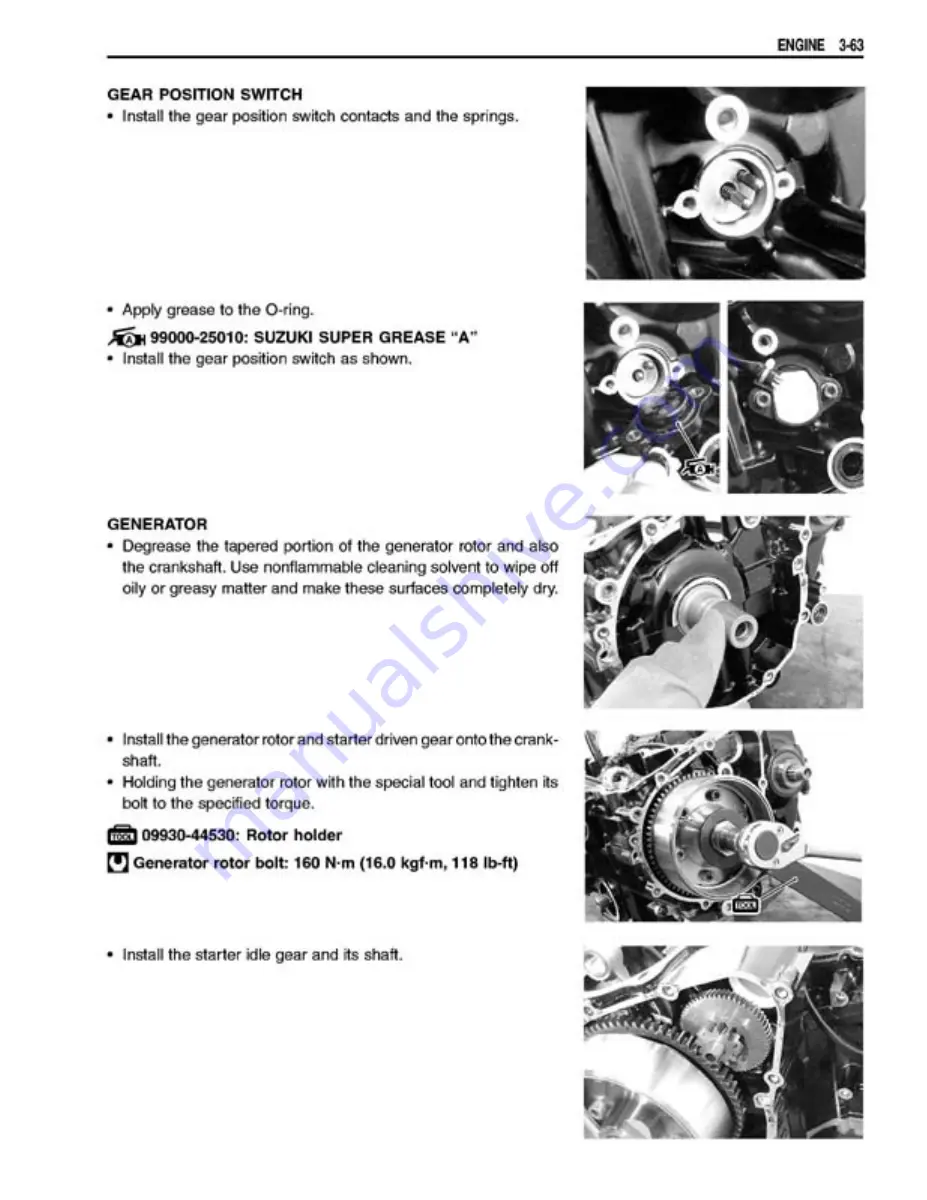 Suzuki GSX1400 Manual Download Page 107