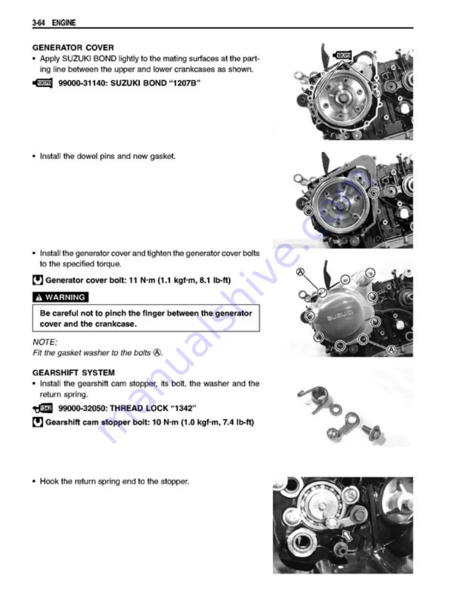 Suzuki GSX1400 Manual Download Page 108