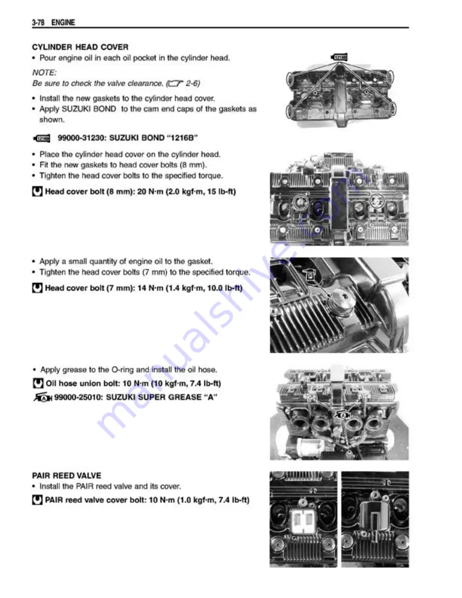 Suzuki GSX1400 Manual Download Page 122