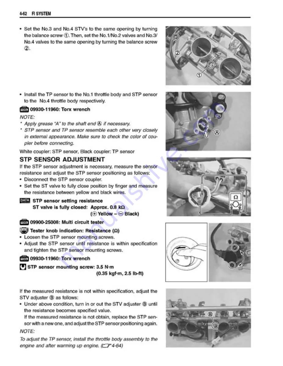 Suzuki GSX1400 Manual Download Page 185