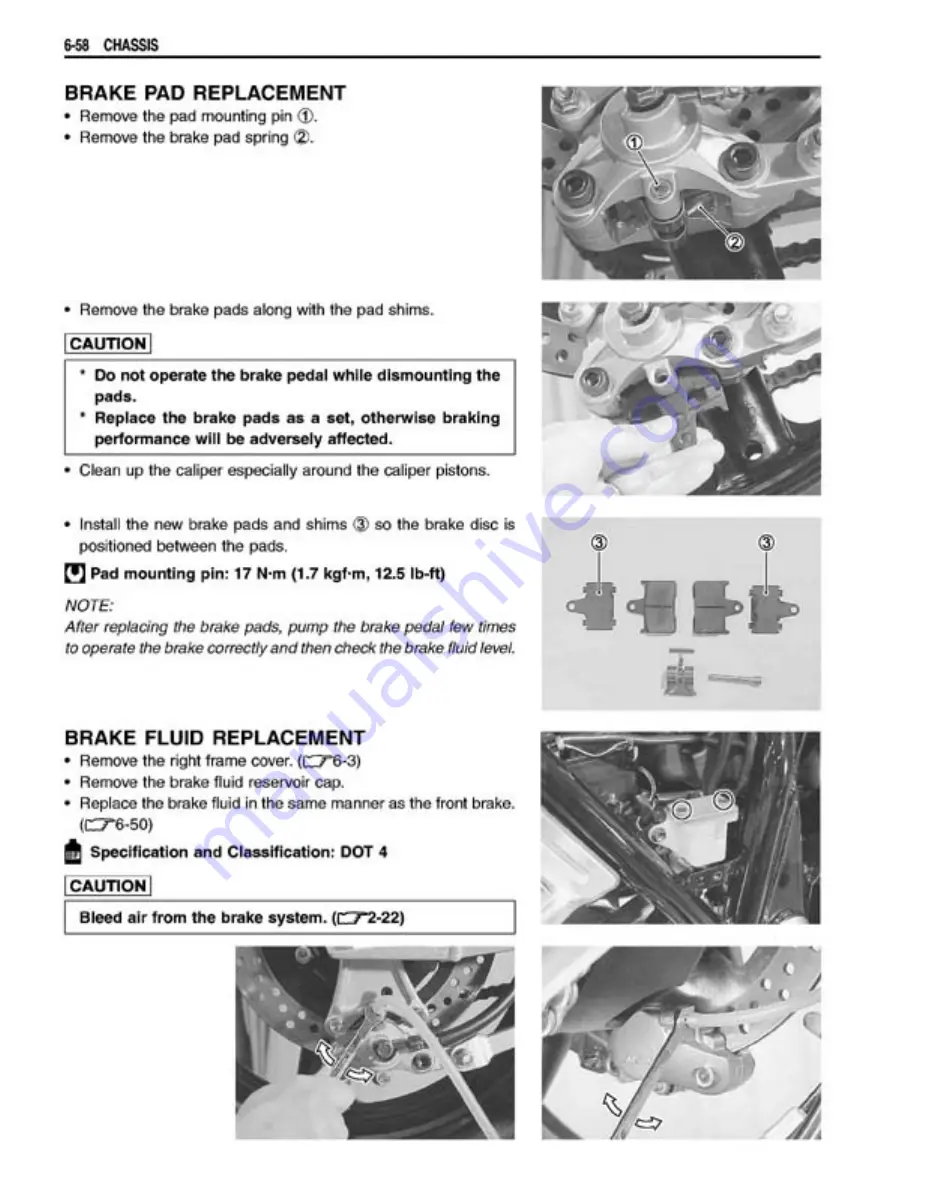 Suzuki GSX1400 Manual Download Page 262