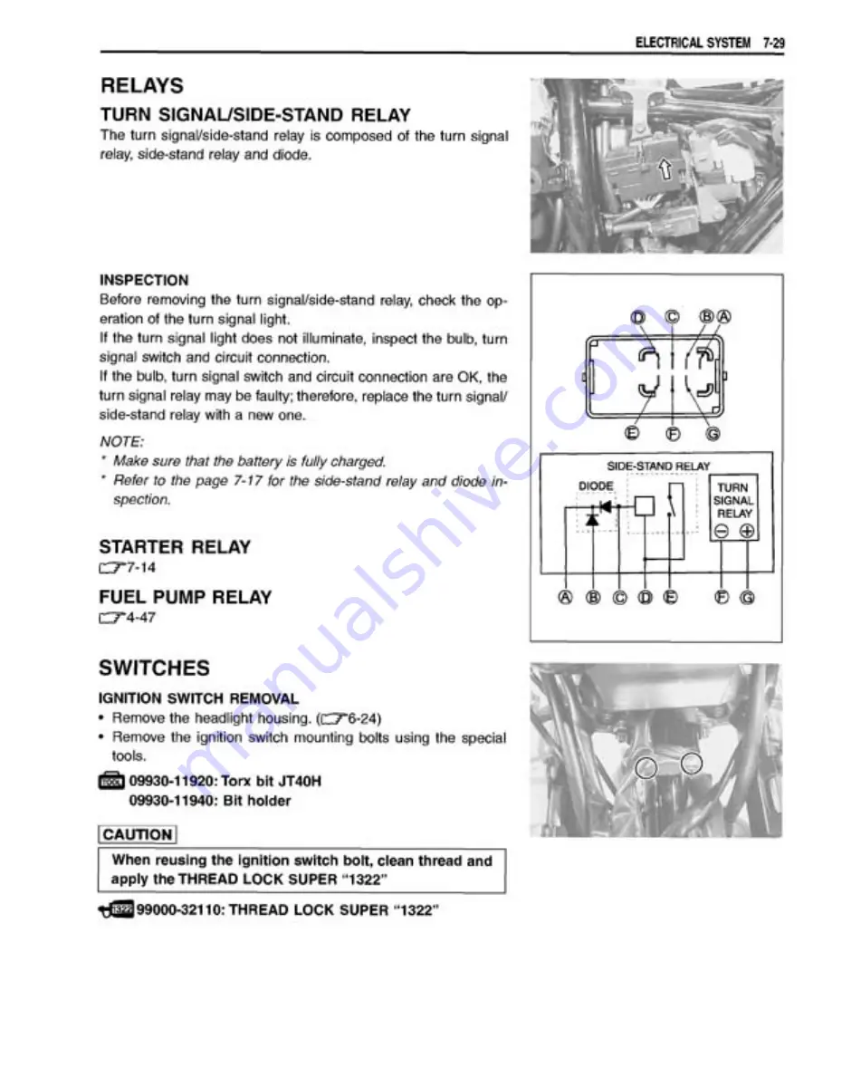 Suzuki GSX1400 Manual Download Page 305