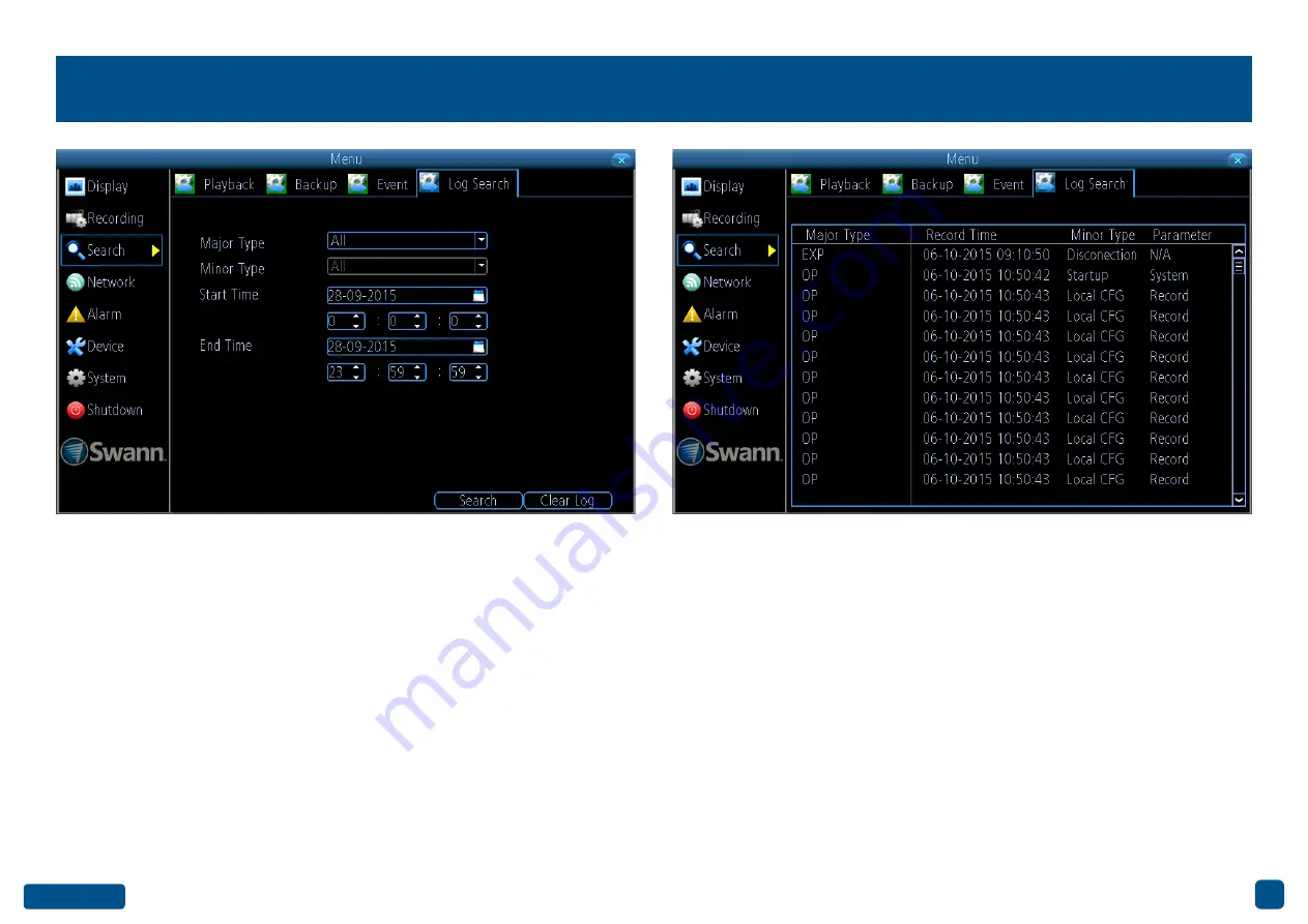 Swann DVR-1580 Instruction Manual Download Page 44