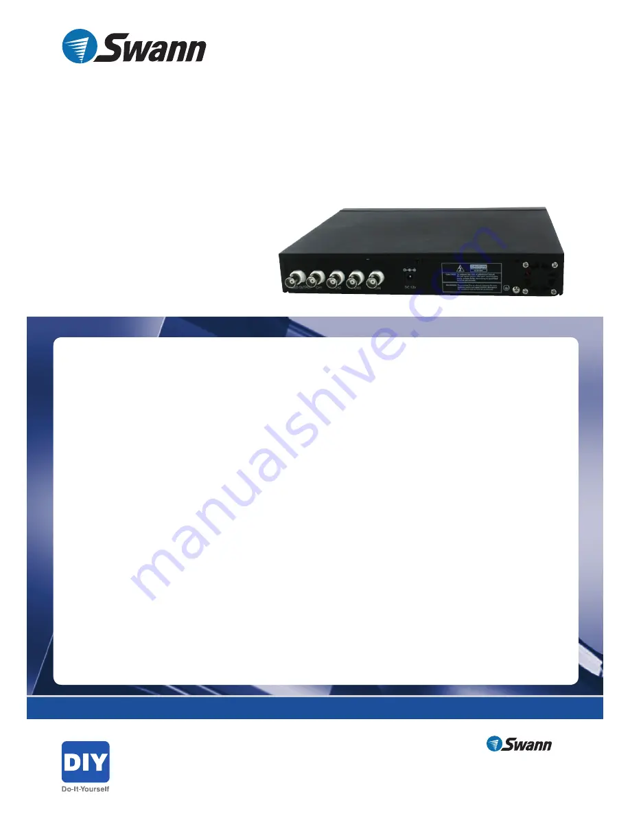 Swann DVR4-1100 Скачать руководство пользователя страница 2