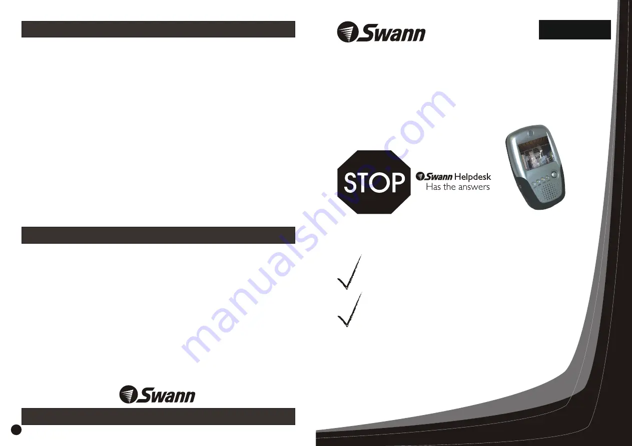 Swann Mobile viwer Installation Manual Download Page 1