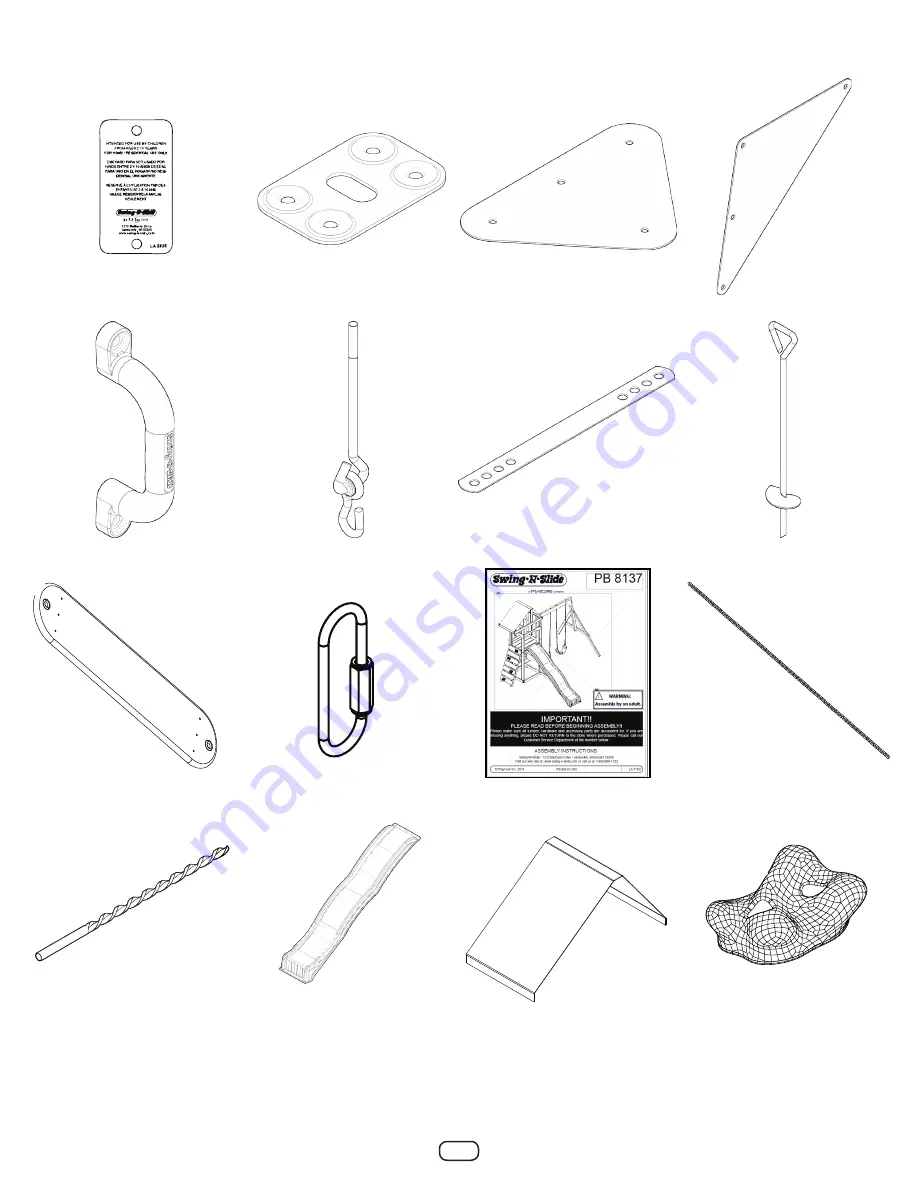 Swing-N-Slide PB 8137 Assembly Instructions Manual Download Page 7