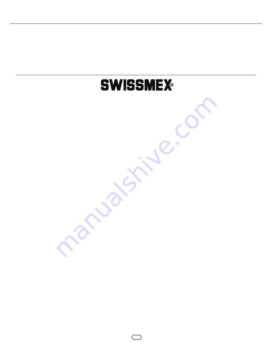 swissmex 189310 Operator'S Manual Download Page 14