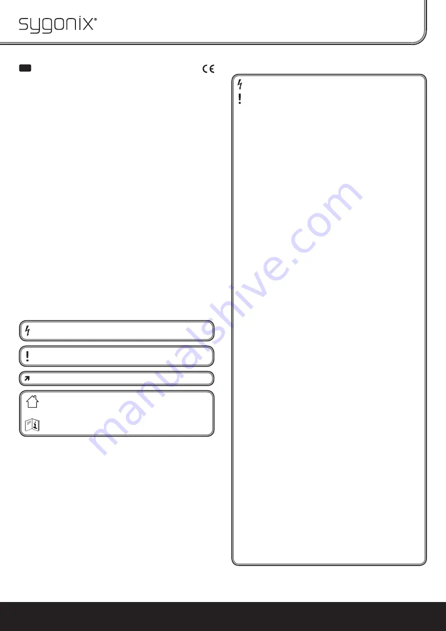 Sygonix 1086327 Operating Instructions Manual Download Page 1