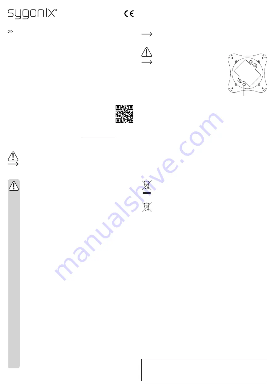 Sygonix 1593961 Operating Instructions Download Page 1