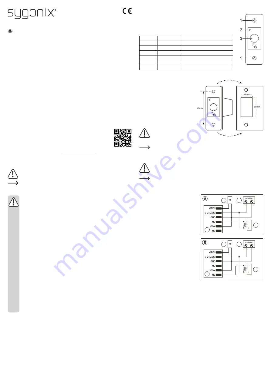 Sygonix 2380476 Operating Instructions Download Page 1