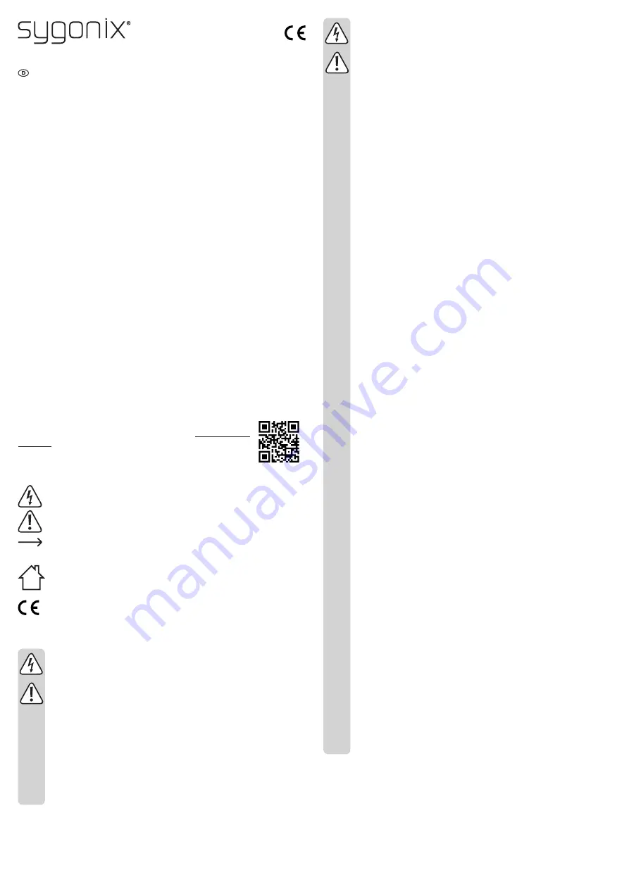 Sygonix SY-4504970 Operating Instructions Manual Download Page 1