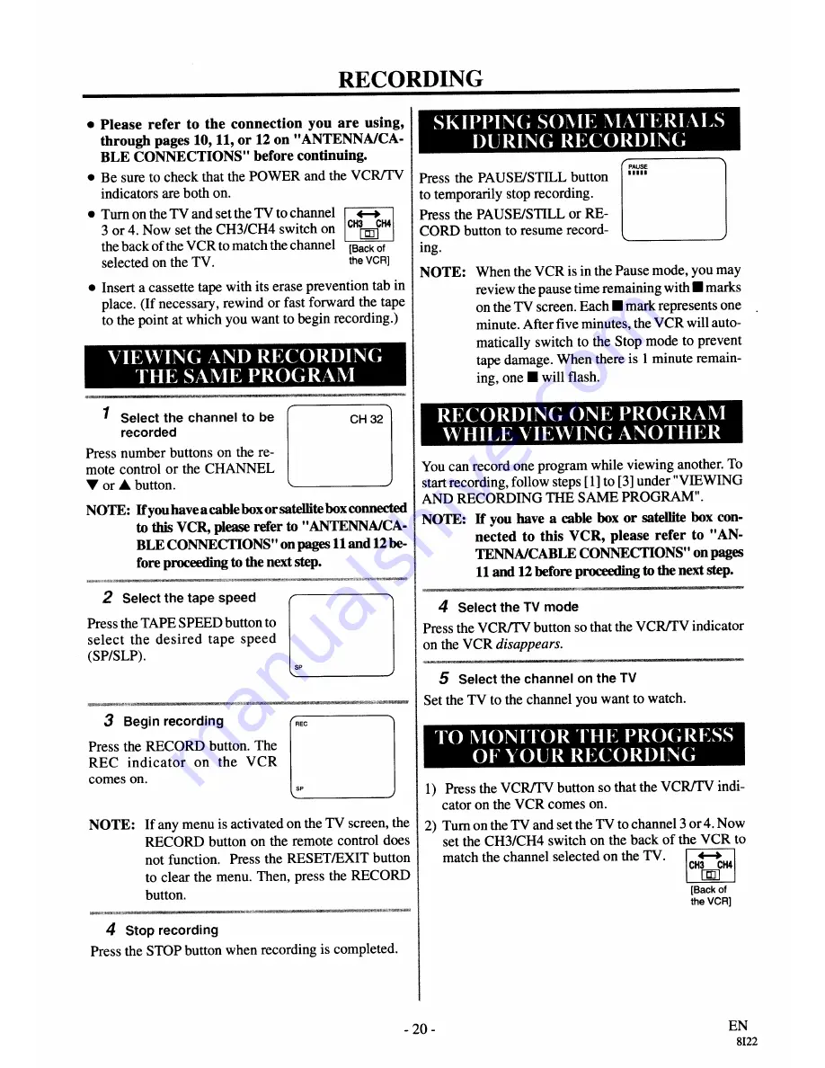 Sylvania 2920LV Owner'S Manual Download Page 20