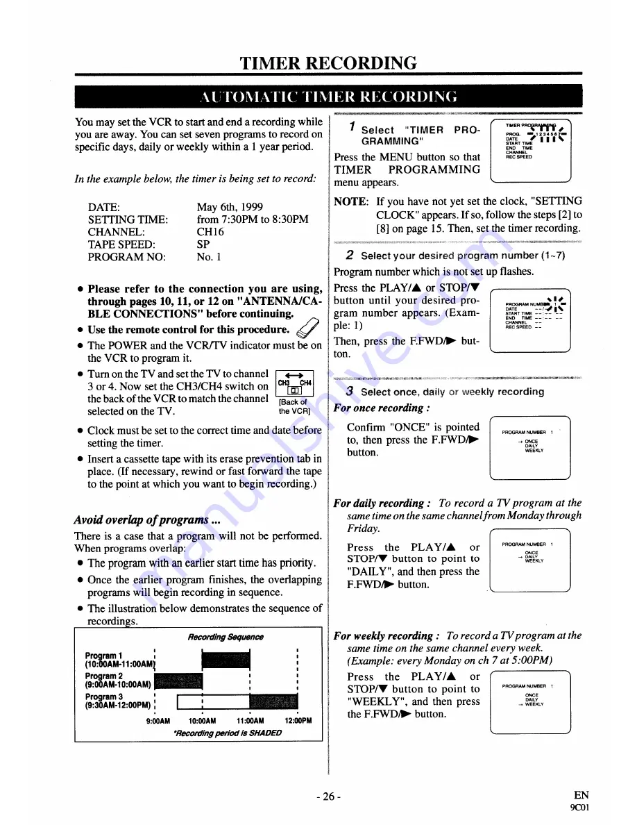 Sylvania 2960CLV Owner'S Manual Download Page 26