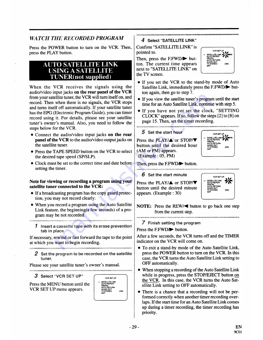 Sylvania 2960CLV Owner'S Manual Download Page 29