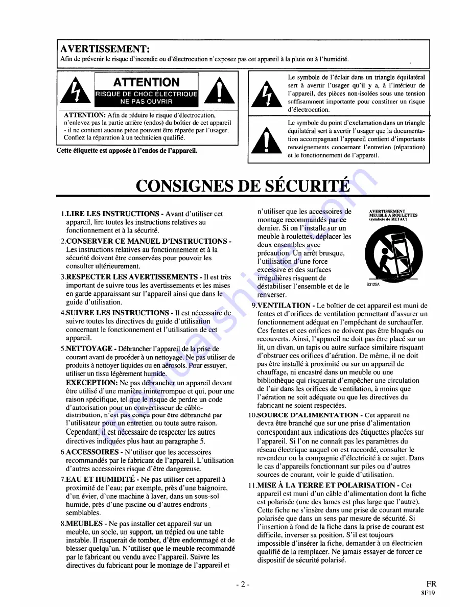 Sylvania 2960CLV Owner'S Manual Download Page 38