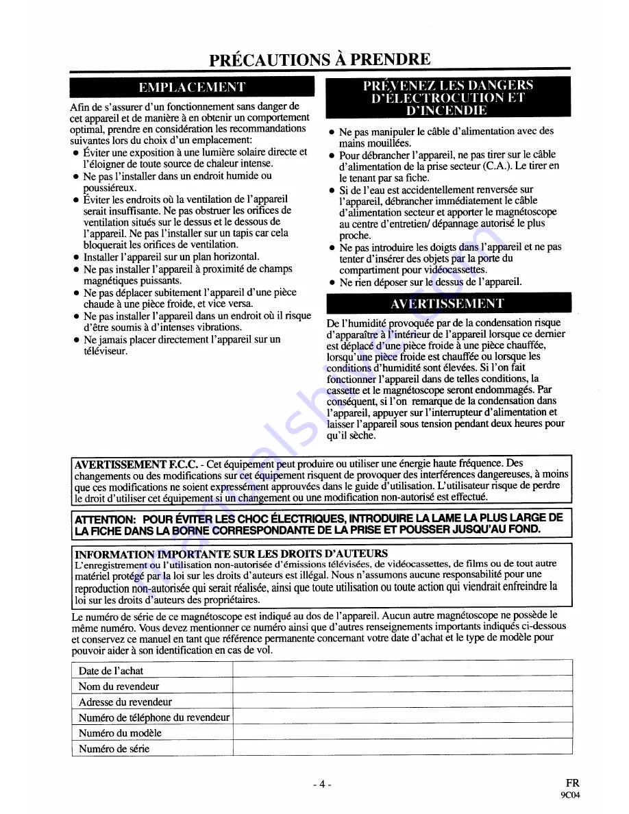 Sylvania 2960CLV Owner'S Manual Download Page 40