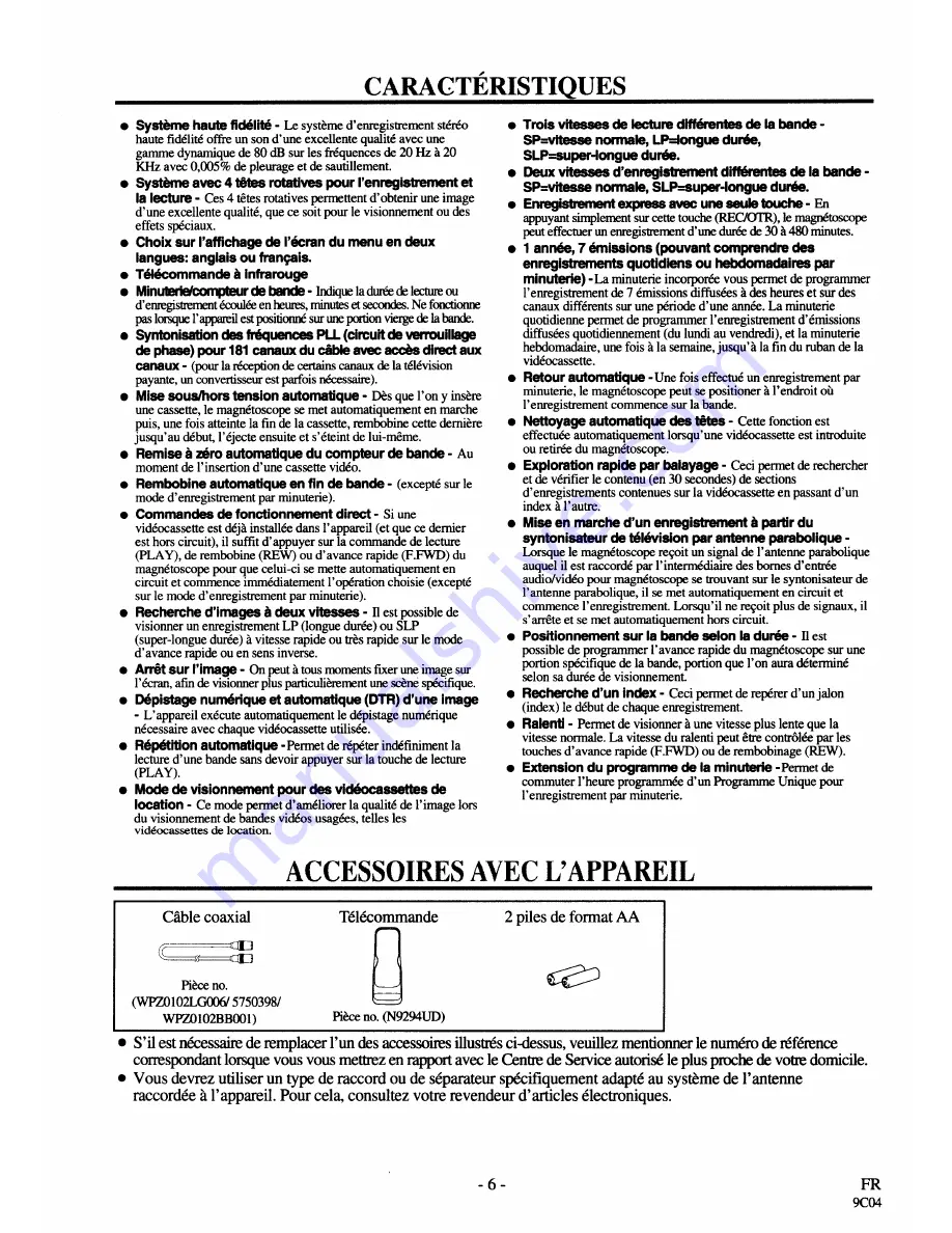 Sylvania 2960CLV Скачать руководство пользователя страница 42