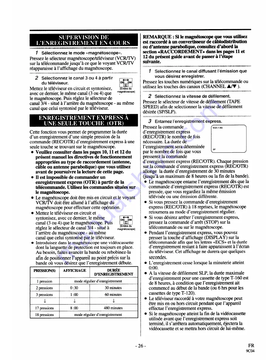 Sylvania 2960CLV Owner'S Manual Download Page 62