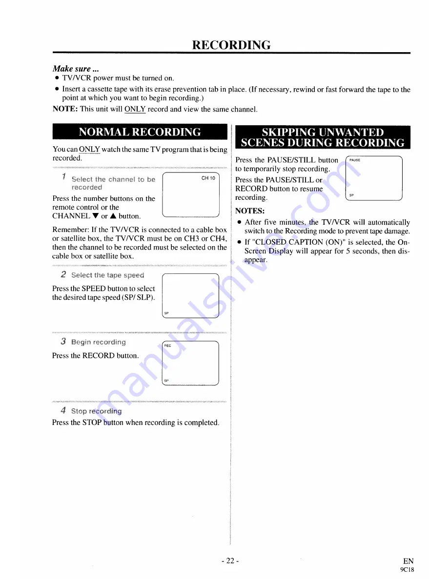 Sylvania 3919CLC Owner'S Manual Download Page 22