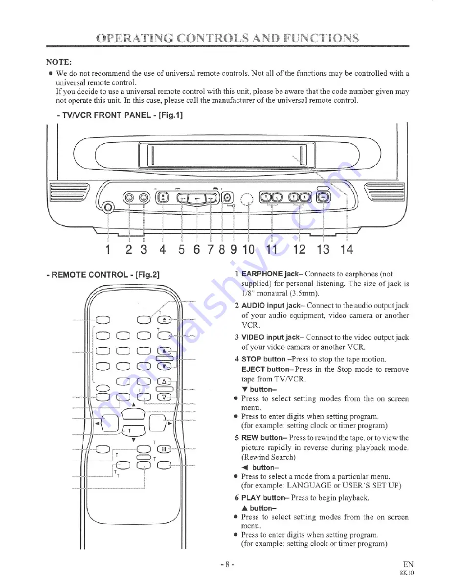 Sylvania 3919LC Owner'S Manual Download Page 8