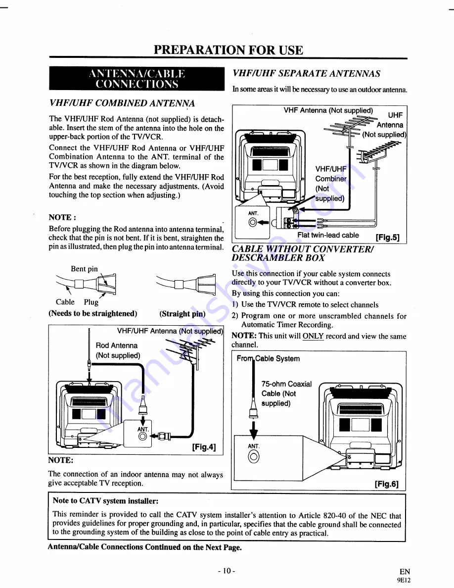 Sylvania 3925LC Owner'S Manual Download Page 10