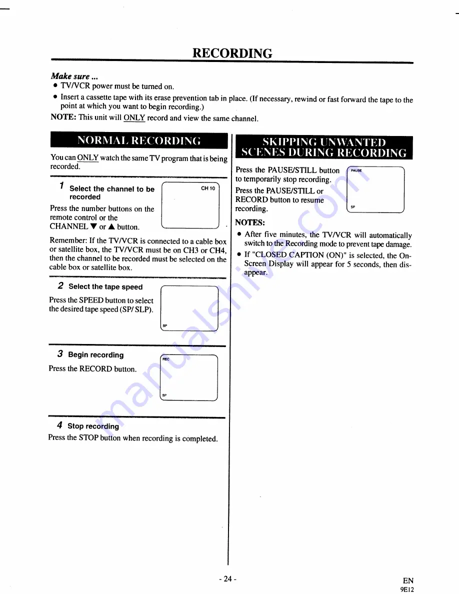 Sylvania 3925LC Owner'S Manual Download Page 24