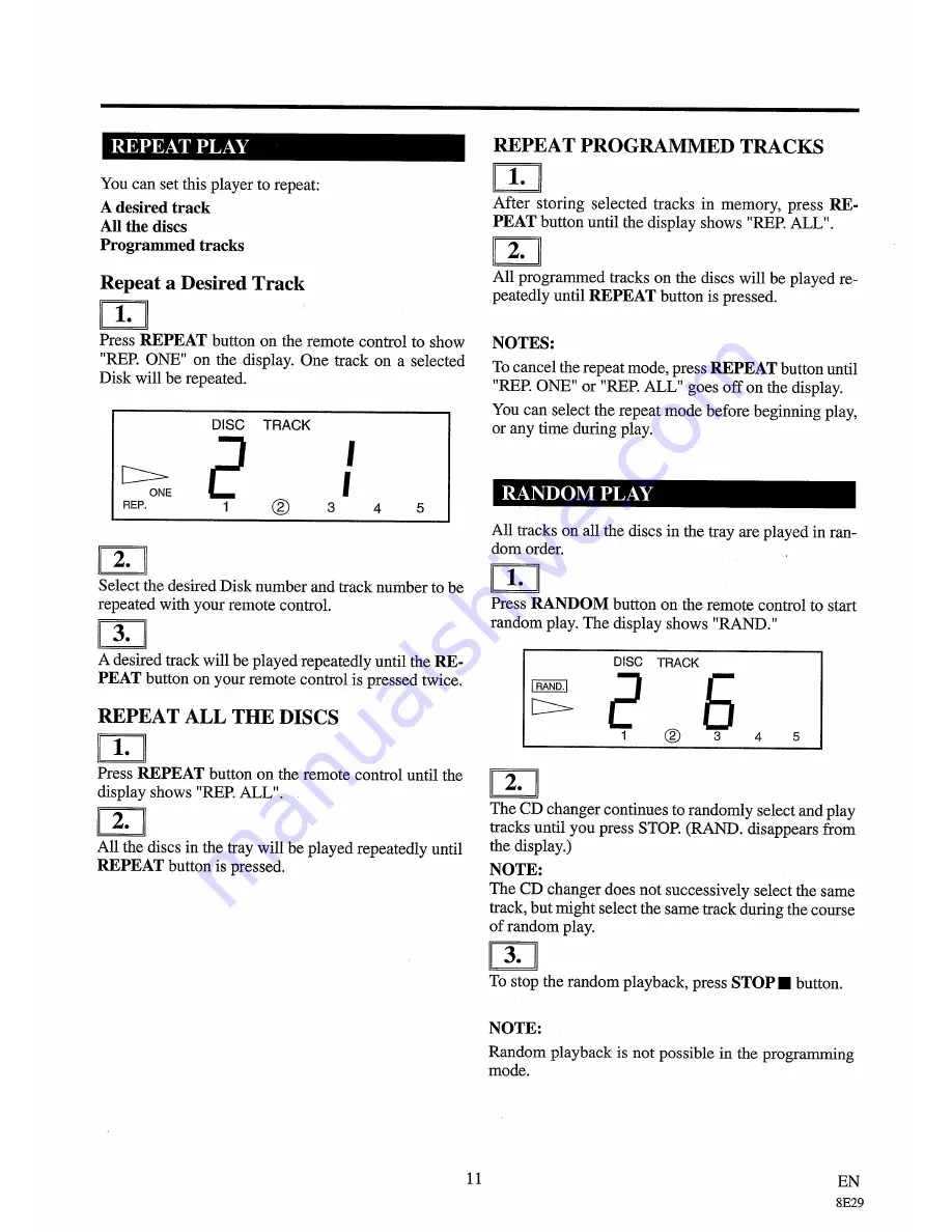 Sylvania CDL5000 Owner'S Manual Download Page 11