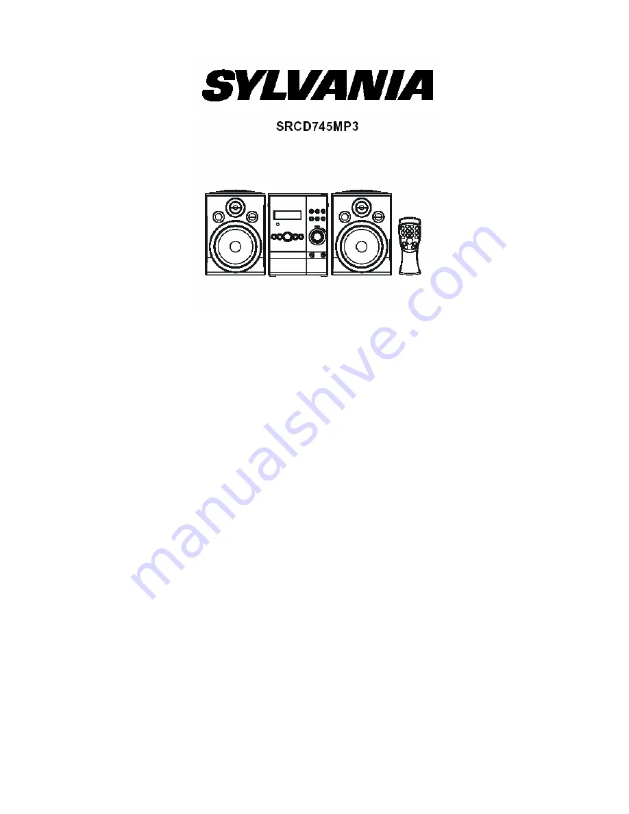 Sylvania RCD745 Скачать руководство пользователя страница 1