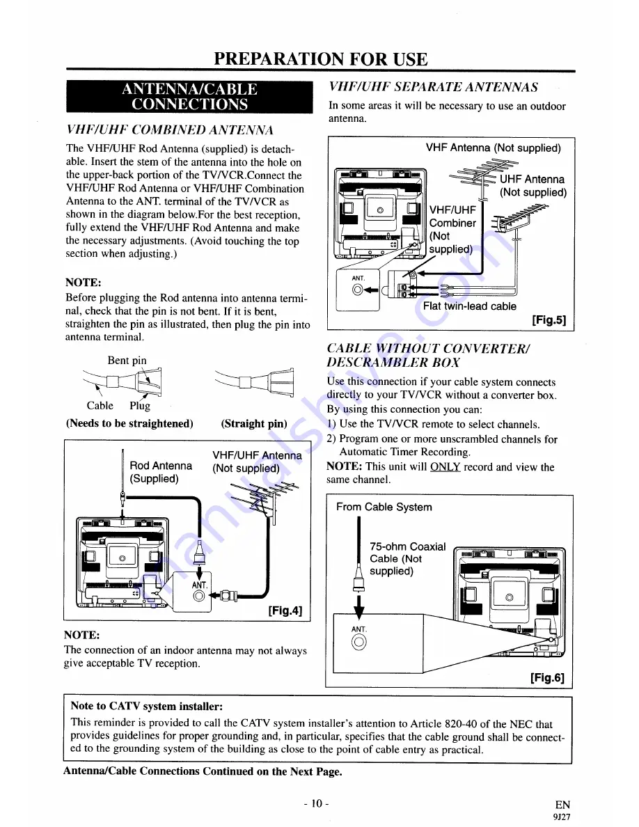 Sylvania SRC20134AC Owner'S Manual Download Page 10