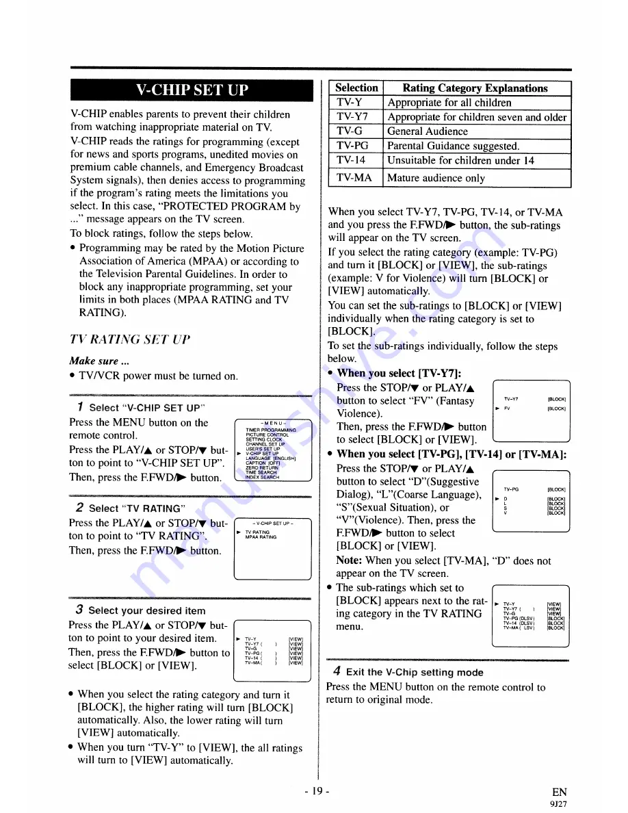 Sylvania SRC20134AC Owner'S Manual Download Page 19