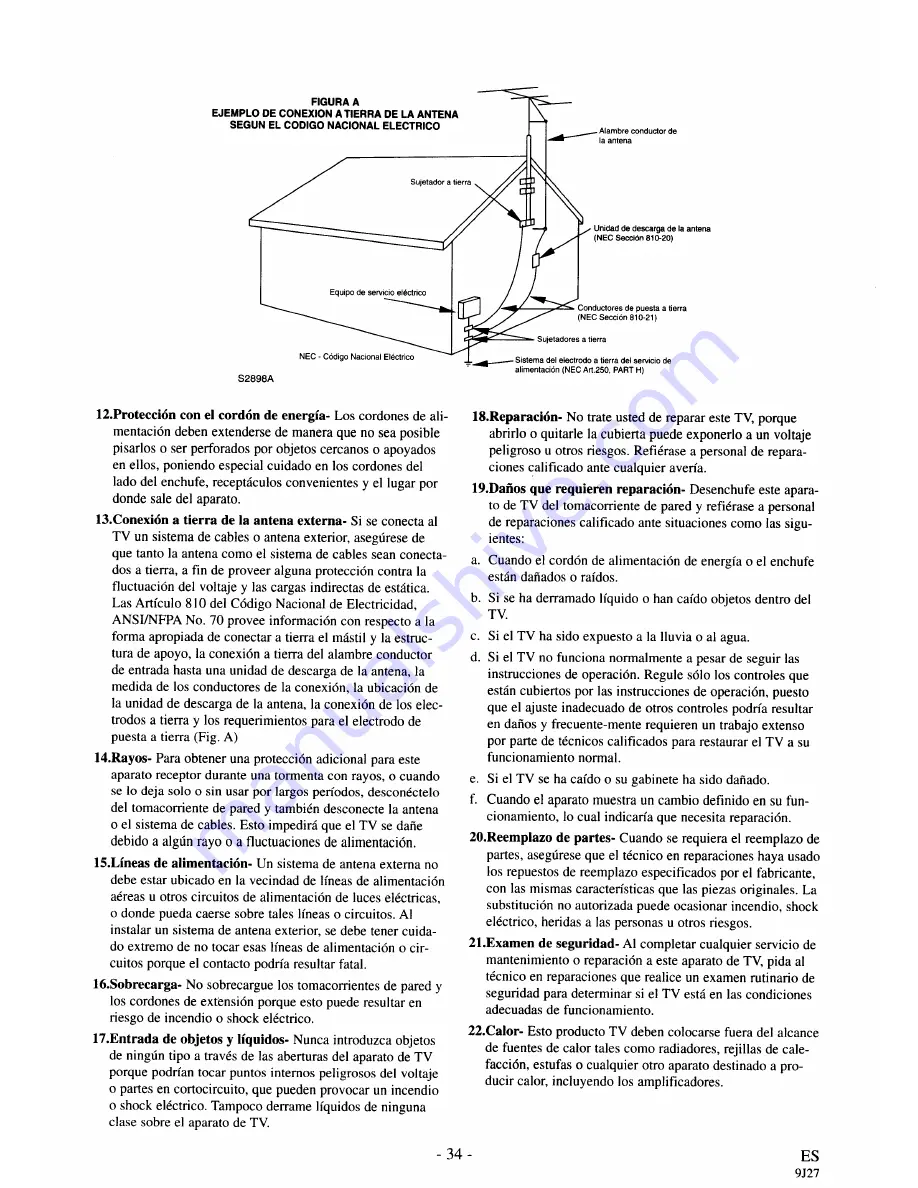 Sylvania SRC20134AC Скачать руководство пользователя страница 34