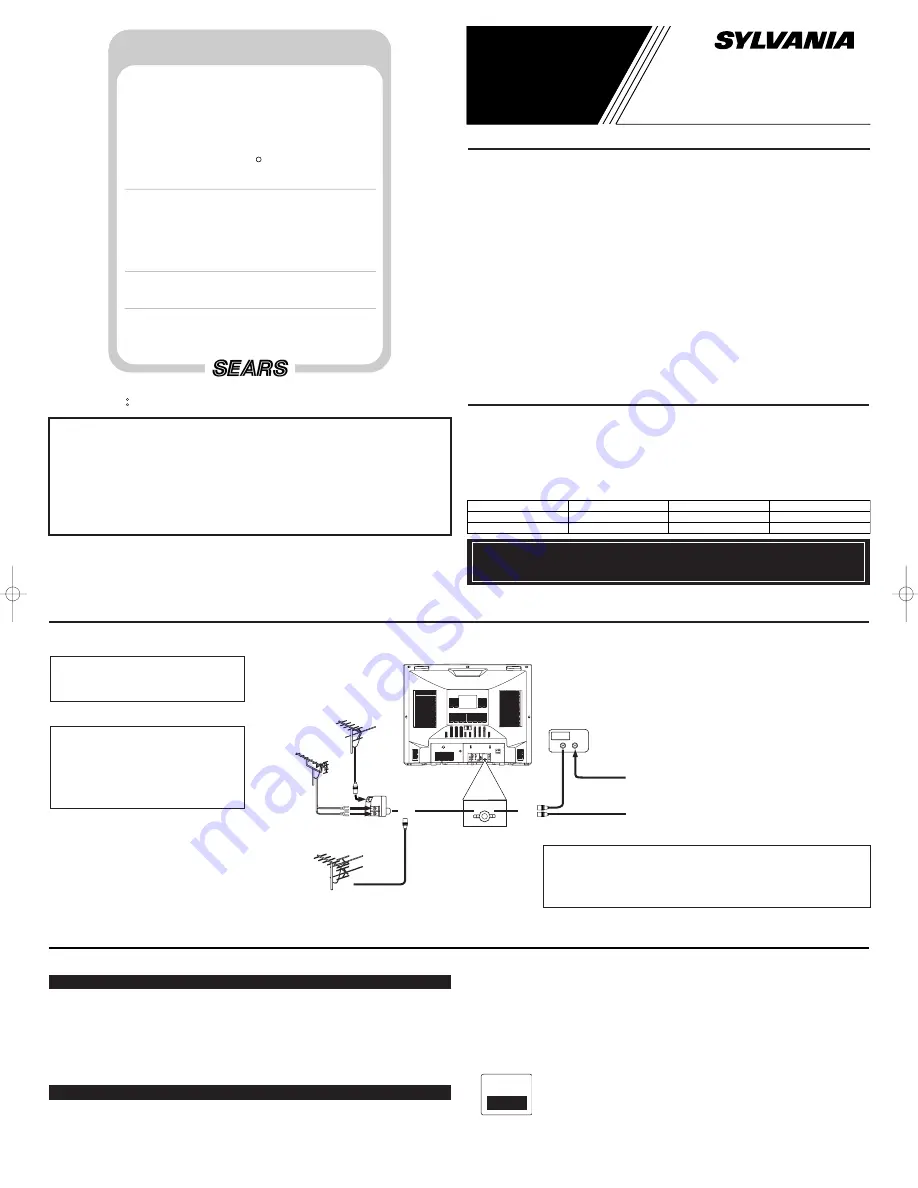 Sylvania SRT2432P Скачать руководство пользователя страница 1